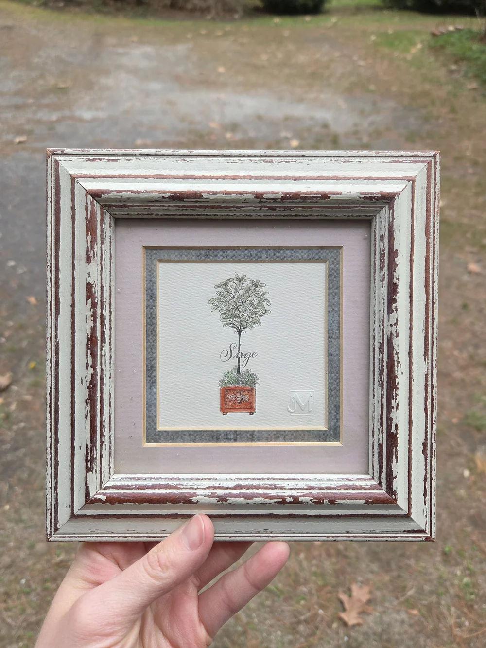 Vintage Mpressions Rustic Herb Art - Set of 3